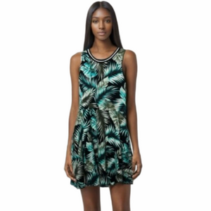 Pink Victoria's Secret Tropical Print Skater Dress Small